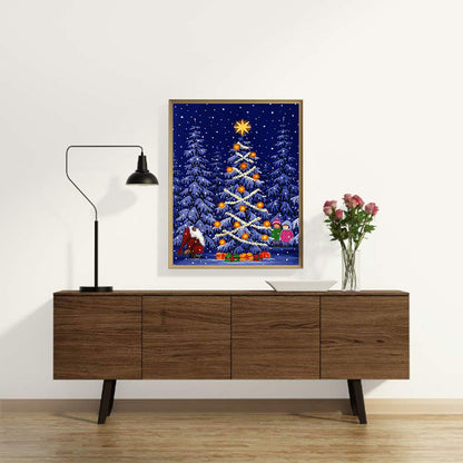 Christmas Tree - Full Round Drill Diamond Painting 40*50CM