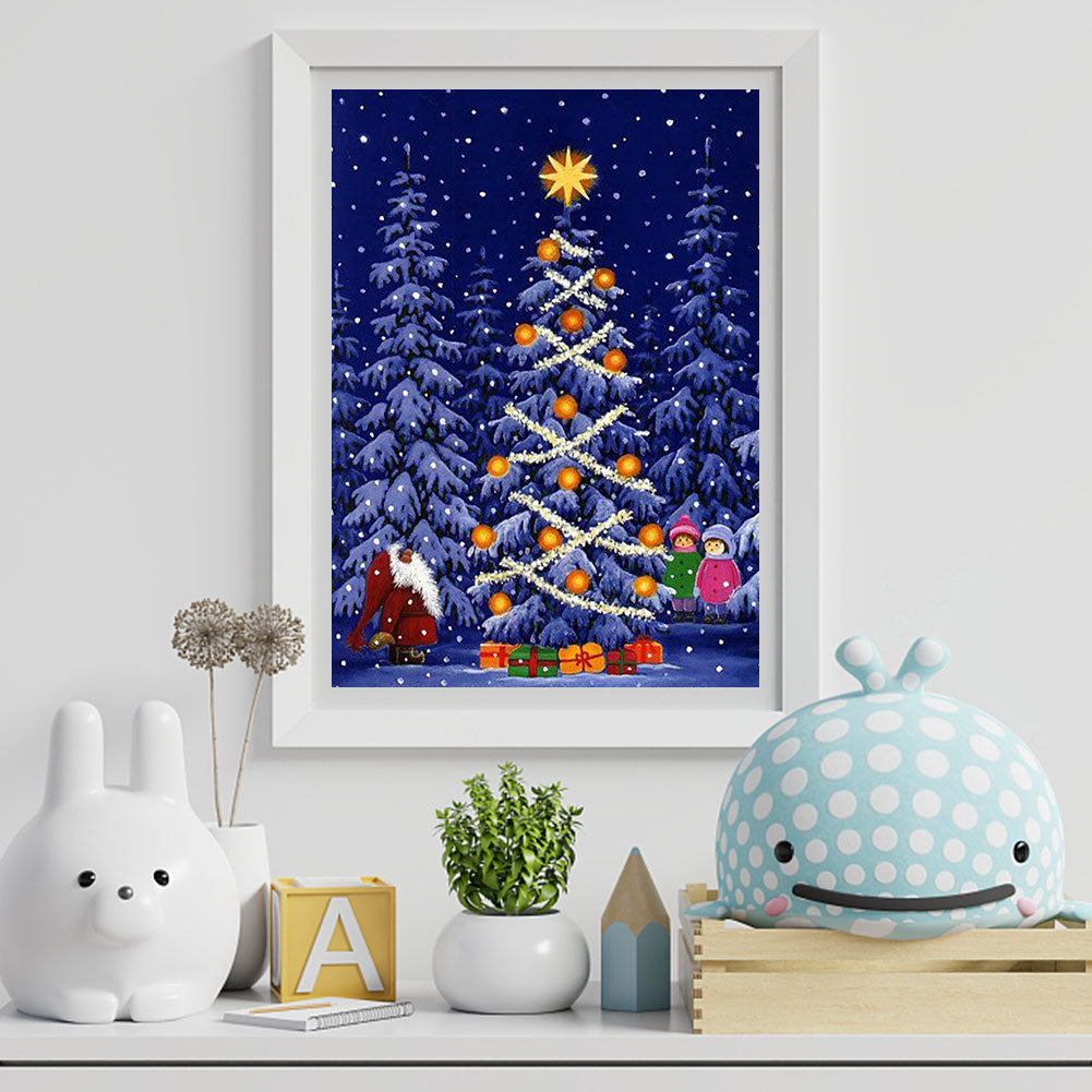 Christmas Tree - Full Round Drill Diamond Painting 40*50CM