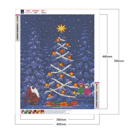 Christmas Tree - Full Round Drill Diamond Painting 40*50CM