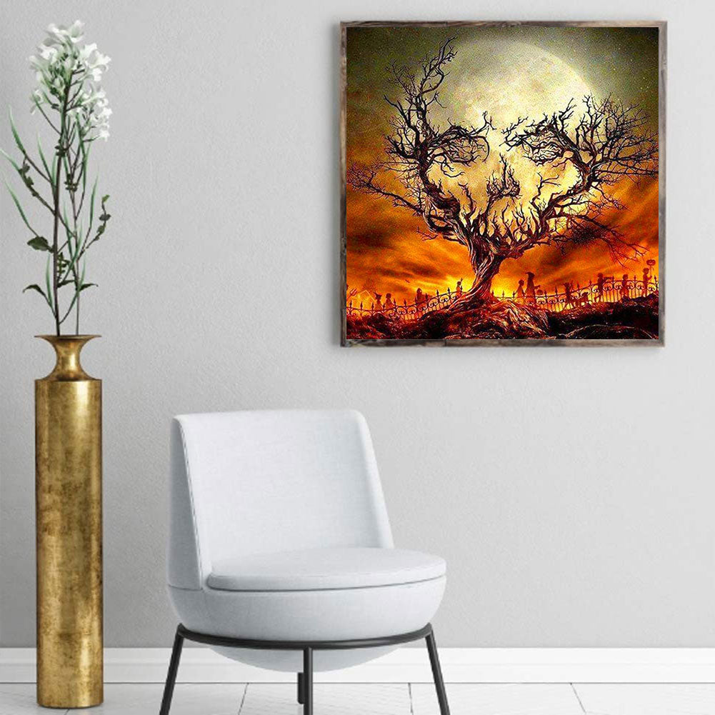 Skull Tree - Full Square Drill Diamond Painting 40*40CM