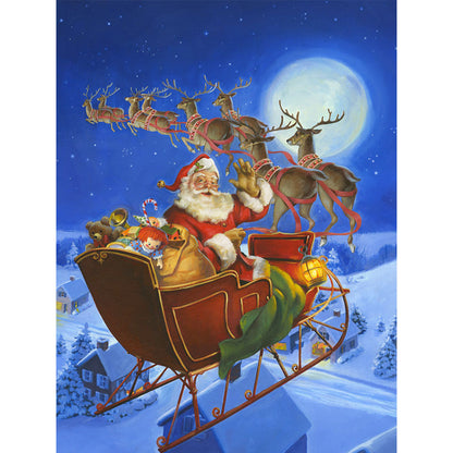 Christmas Carriage - Full Square Drill Diamond Painting 40*50CM