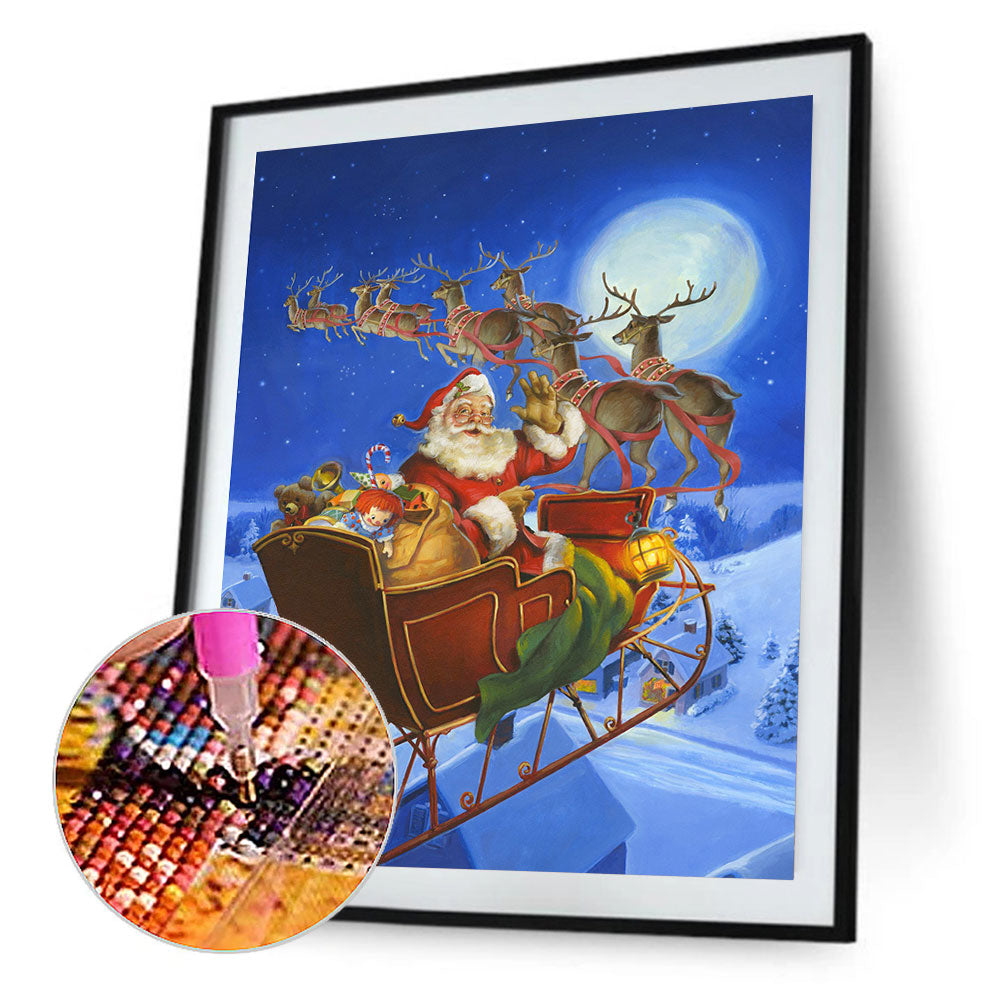 Christmas Carriage - Full Square Drill Diamond Painting 40*50CM