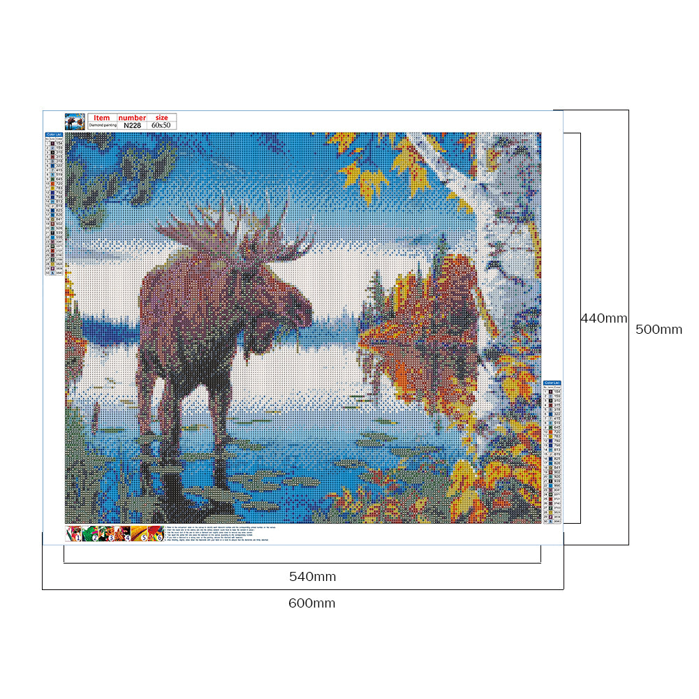 Rhino - Full Square Drill Diamond Painting 60*50CM