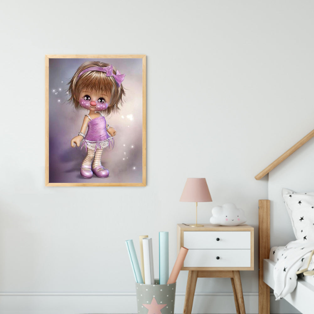 Big Eyes Girl - Full Square Drill Diamond Painting 30*40CM