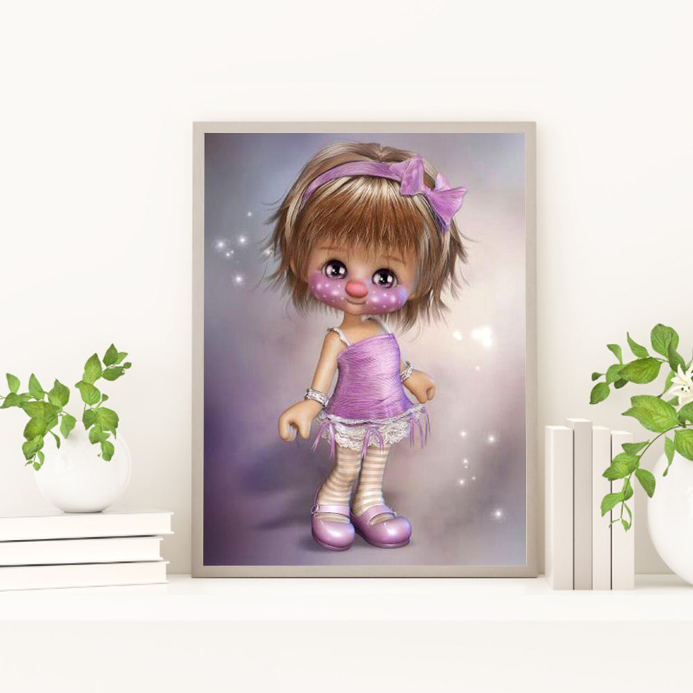 Big Eyes Girl - Full Square Drill Diamond Painting 30*40CM