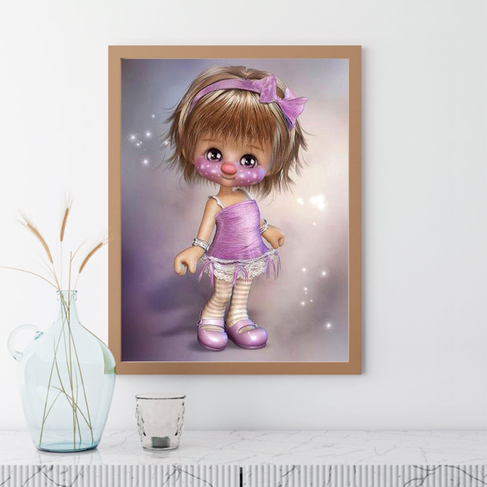 Big Eyes Girl - Full Square Drill Diamond Painting 30*40CM