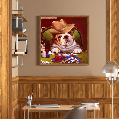 Dog - Full Round Drill Diamond Painting 40*40CM