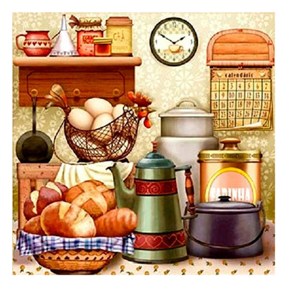 Kitchen Supplies - Full Round Drill Diamond Painting 40*40CM