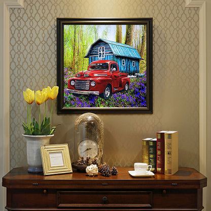 Forest Car - Full Square Drill Diamond Painting 30*30CM