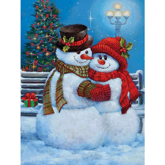 Snowman - Full Square Drill Diamond Painting 30*40CM