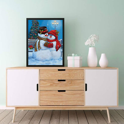 Snowman - Full Square Drill Diamond Painting 30*40CM