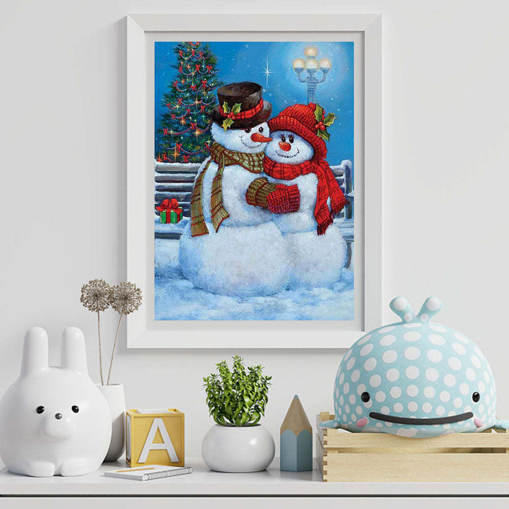 Snowman - Full Square Drill Diamond Painting 30*40CM