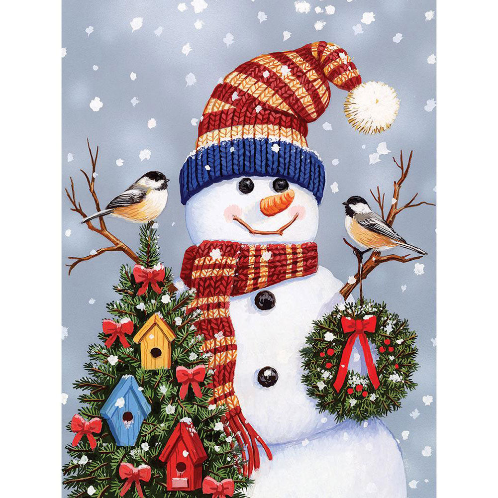 Snowman - Full Square Drill Diamond Painting 30*40CM