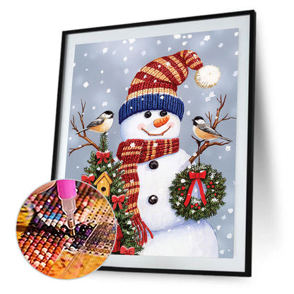 Snowman - Full Square Drill Diamond Painting 30*40CM