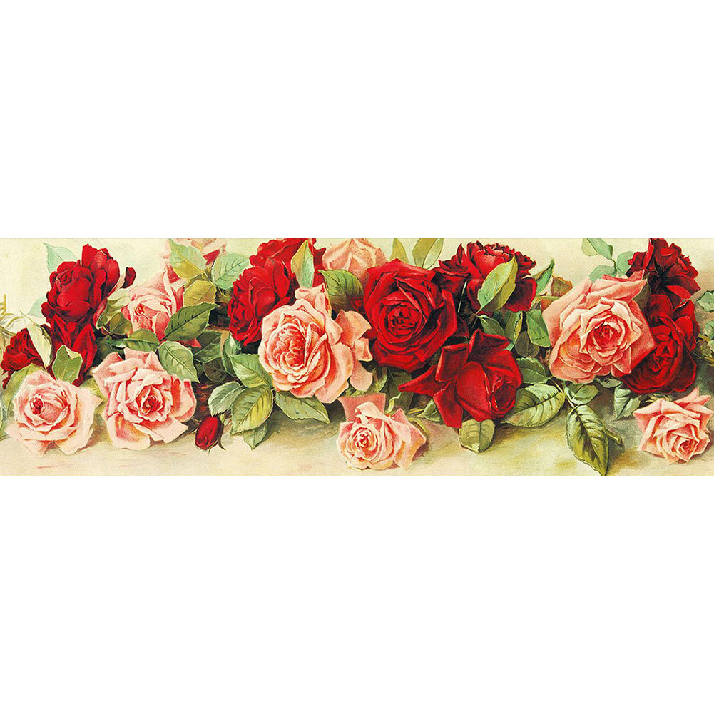 Rose - Full Round Drill Diamond Painting 90*30CM