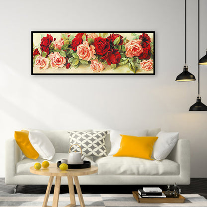 Rose - Full Round Drill Diamond Painting 90*30CM