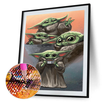 Yoda - Full Round Drill Diamond Painting 30*40CM