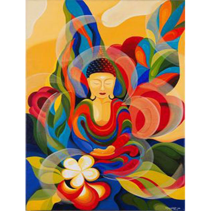 Buddha Statue - Full Round Drill Diamond Painting 30*40CM