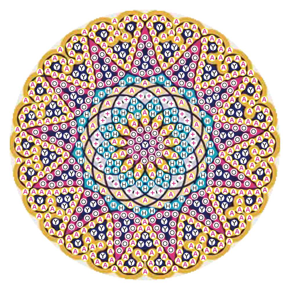 DIY Diamond Painting Mandala Round Coaster Cup Table Placemat Home Decor