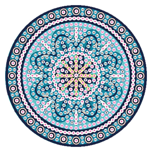 DIY Diamond Painting Mandala Round Coaster Cup Table Placemat Home Decor