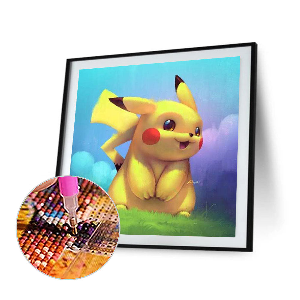 Pikachu - Full Round Drill Diamond Painting 30*30CM