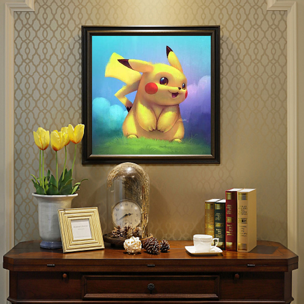 Pikachu - Full Round Drill Diamond Painting 30*30CM