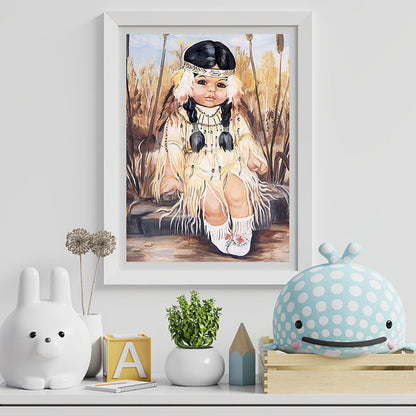 Little Girl - Full Round Drill Diamond Painting 40*50CM