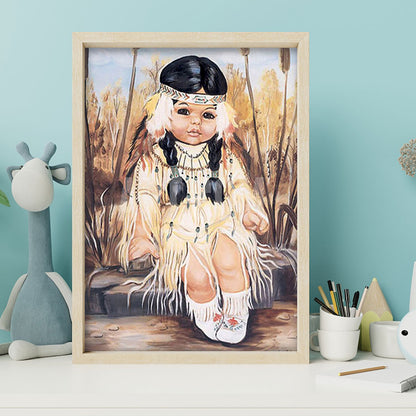 Little Girl - Full Round Drill Diamond Painting 40*50CM