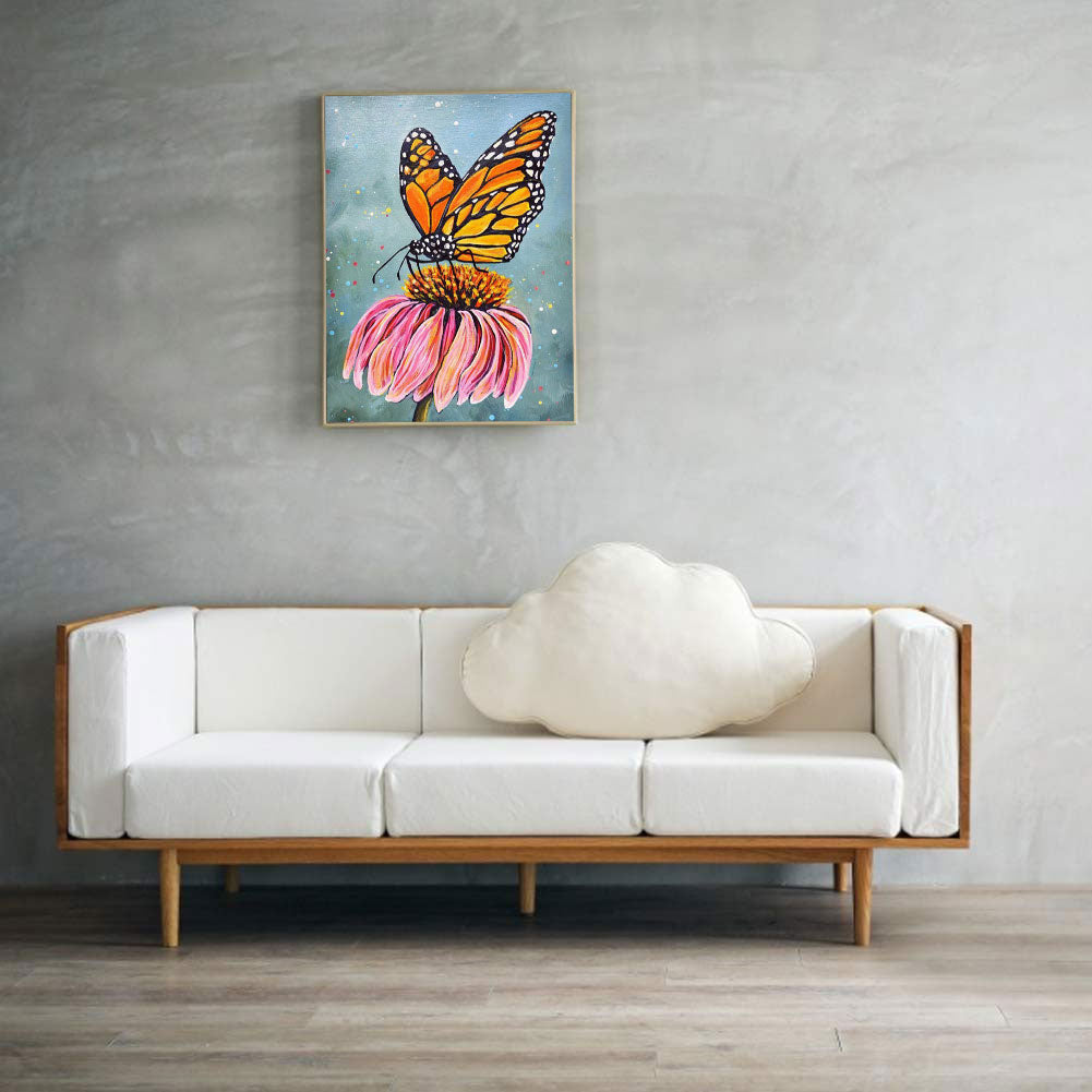 Butterfly - Full Round Drill Diamond Painting 30*40CM