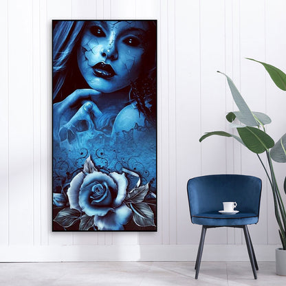 Dark Rose - Full Round Drill Diamond Painting 40*80CM