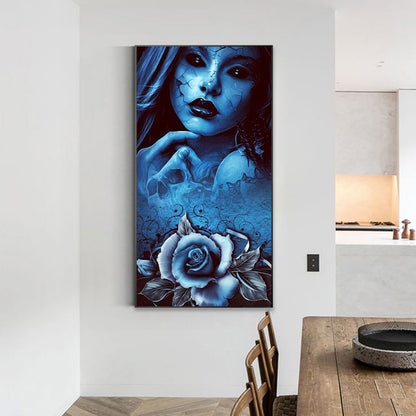 Dark Rose - Full Round Drill Diamond Painting 40*80CM