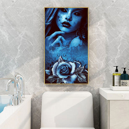 Dark Rose - Full Round Drill Diamond Painting 40*80CM