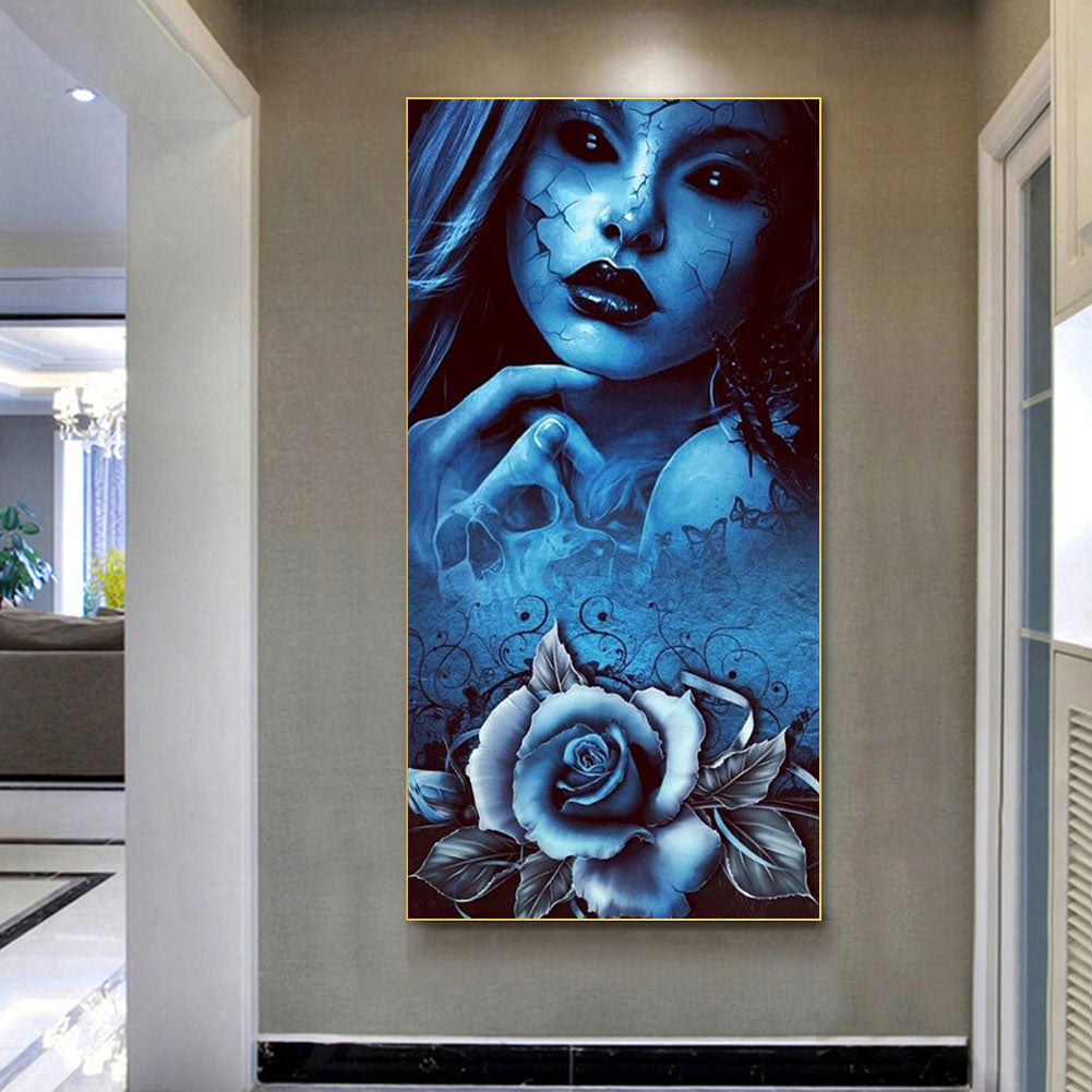 Dark Rose - Full Round Drill Diamond Painting 40*80CM