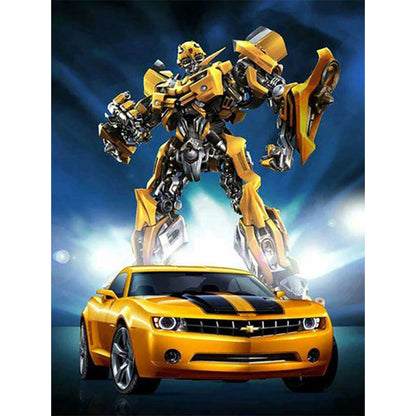 Transformers Bumblebee - Full Round Drill Diamond Painting 40*50CM