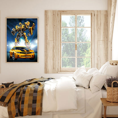 Transformers Bumblebee - Full Round Drill Diamond Painting 40*50CM