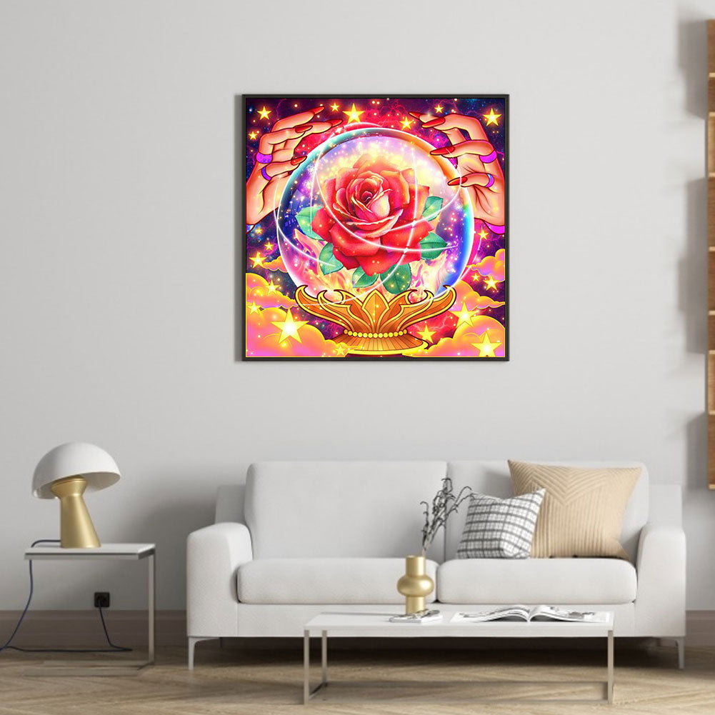 Shiny Rose - Full Round Drill Diamond Painting 30*30CM