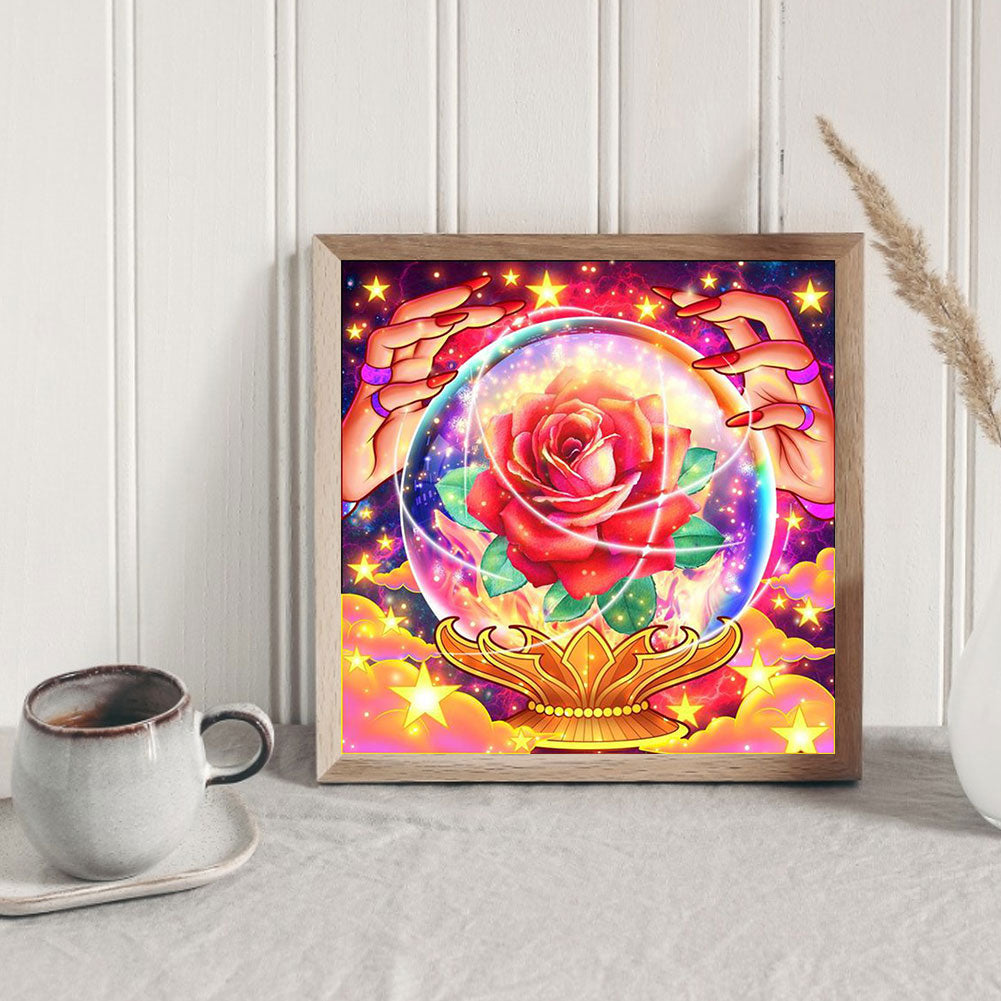 Shiny Rose - Full Round Drill Diamond Painting 30*30CM