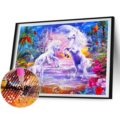 Unicorn - Full Square Drill Diamond Painting 40*30CM