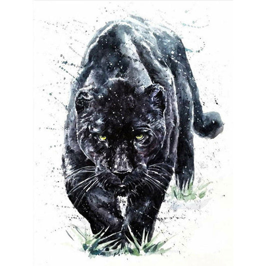 Black Tiger - Full Round Drill Diamond Painting 30*40CM