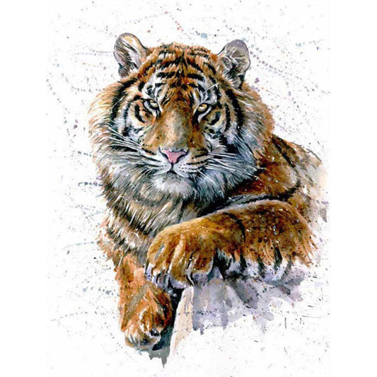 Siberian Tiger - Full Round Drill Diamond Painting 30*40CM