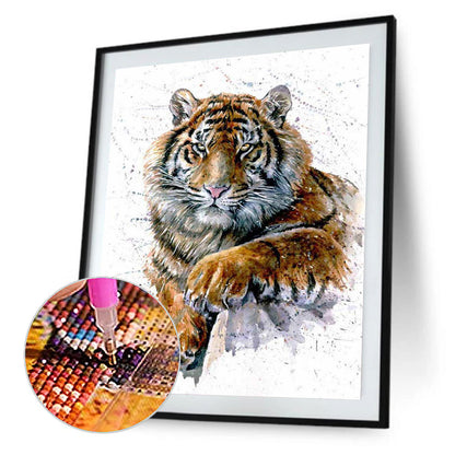 Siberian Tiger - Full Round Drill Diamond Painting 30*40CM