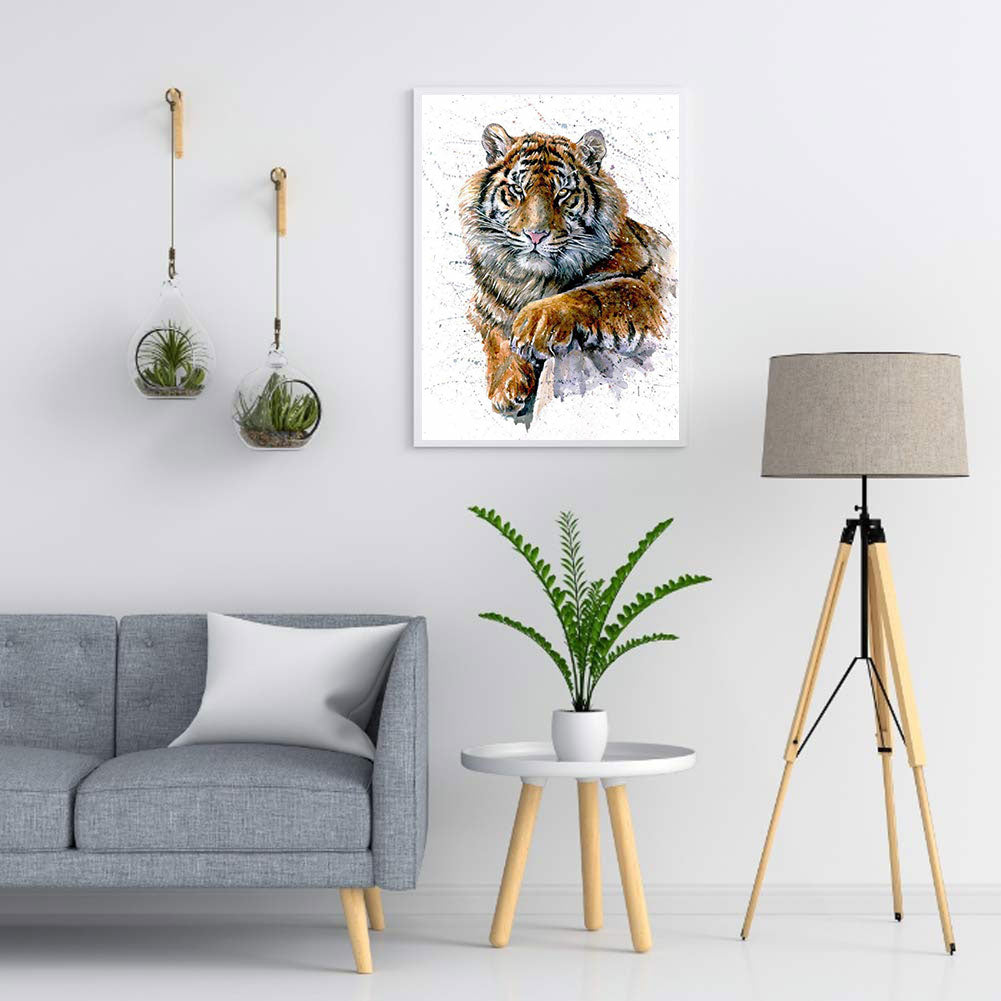 Siberian Tiger - Full Round Drill Diamond Painting 30*40CM