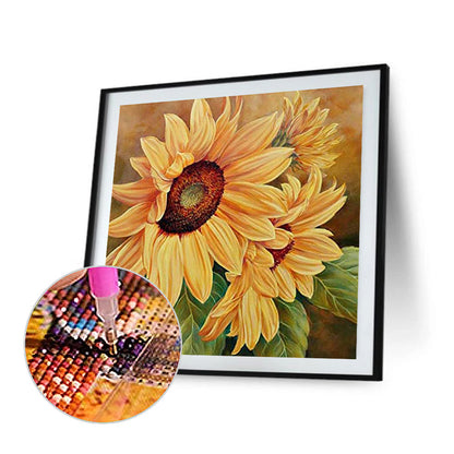 Sunflower - Full Round Drill Diamond Painting 50*50CM