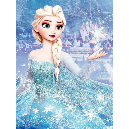 Princess Elsa - Full Round Drill Diamond Painting 50*60CM