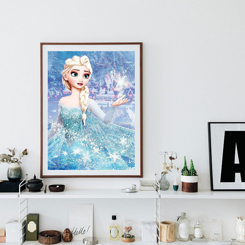 Princess Elsa - Full Round Drill Diamond Painting 50*60CM