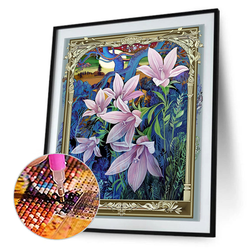 Flower - Full Round Drill Diamond Painting 30*40CM