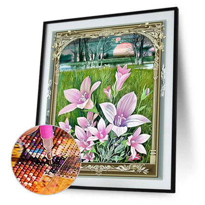 Flower - Full Round Drill Diamond Painting 30*40CM