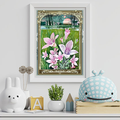 Flower - Full Round Drill Diamond Painting 30*40CM