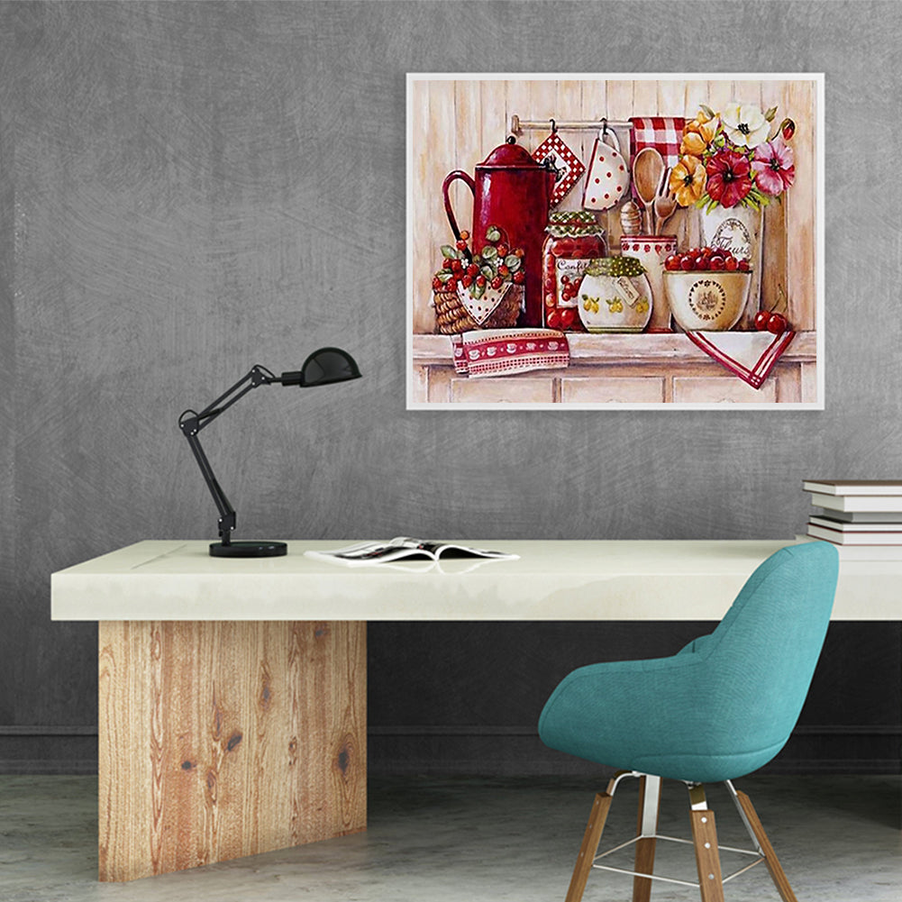 Kitchen Supplies - Full Round Drill Diamond Painting 50*40CM