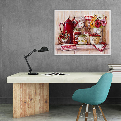 Kitchen Supplies - Full Round Drill Diamond Painting 50*40CM